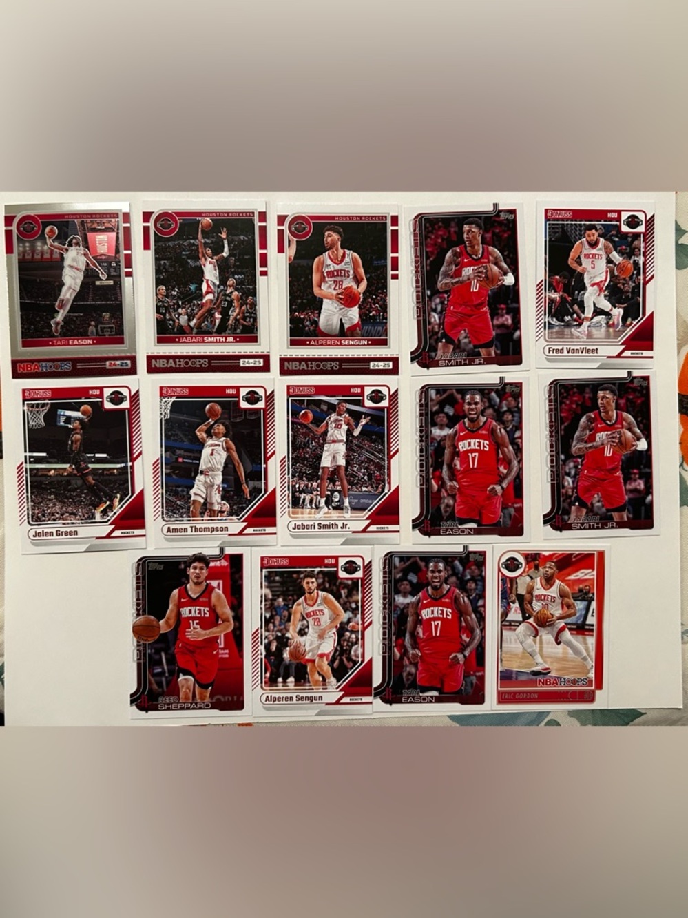 Lot 12 Houston Rockets NBA basketball cards collection bulk